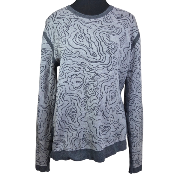 lululemon athletica Sweaters - lululemon athletica Terrain Jacquard Map Knit Sweater Size Med